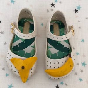Mini Melissa banana shoes